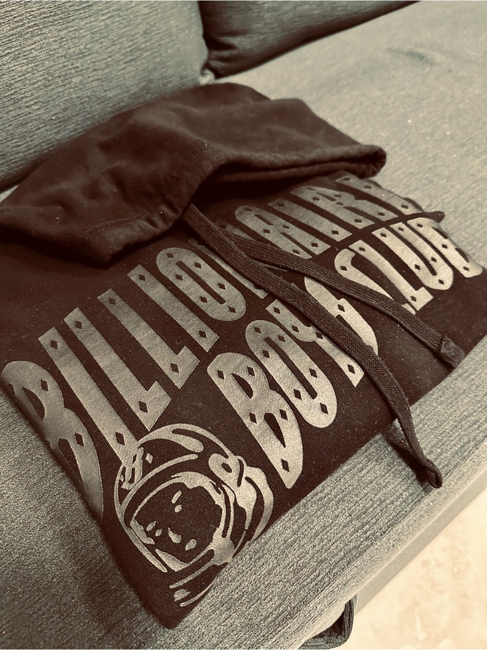 Vtg Authentic Billionaire Boys Club Black 3M Pullover Hoodie size Large Rare Gem